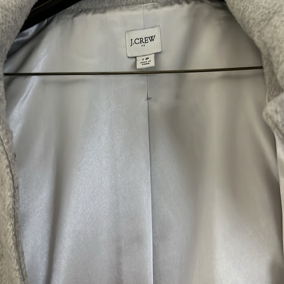 J CREW GRAY WOOL TRENCH COAT - Picture 5 of 8